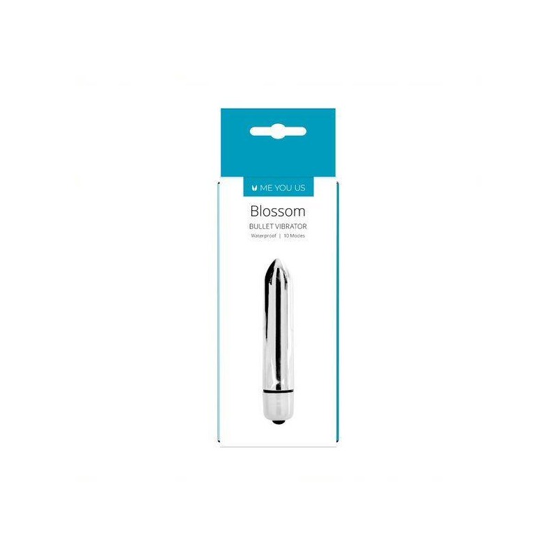 Wibrator- Me You Us Blossom 10 Mode Bullet Vibrator Silver